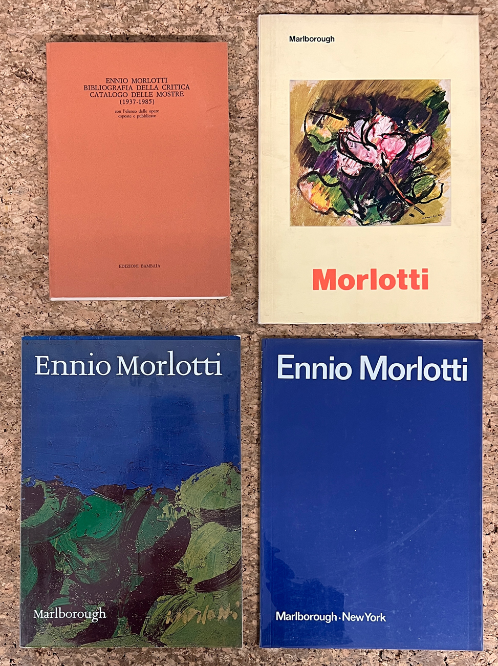 ENNIO MORLOTTI - Lotto unico di 4 rari cataloghi