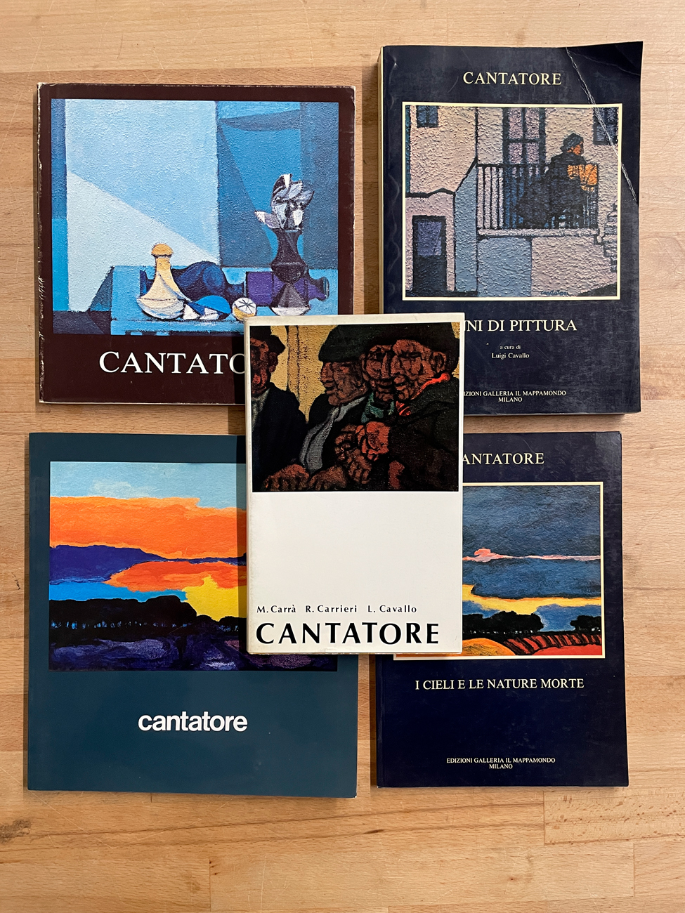 DOMENICO CANTATORE - Lotto unico di 5 cataloghi