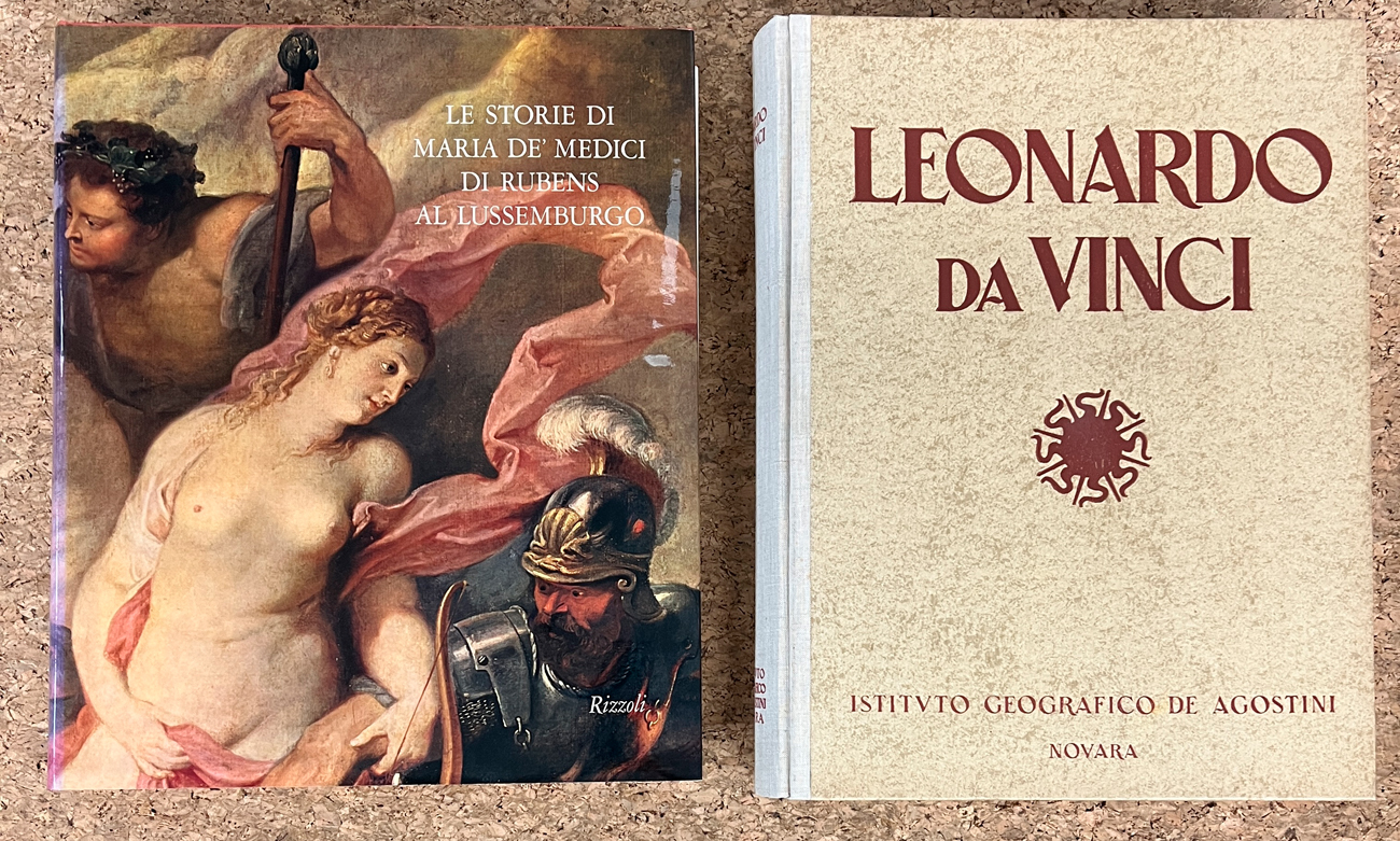 STORIA DELL'ARTE MODERNA (RUBENS E LEONARDO DA VINCI) - Lotto unico di 2 imponenti cataloghi