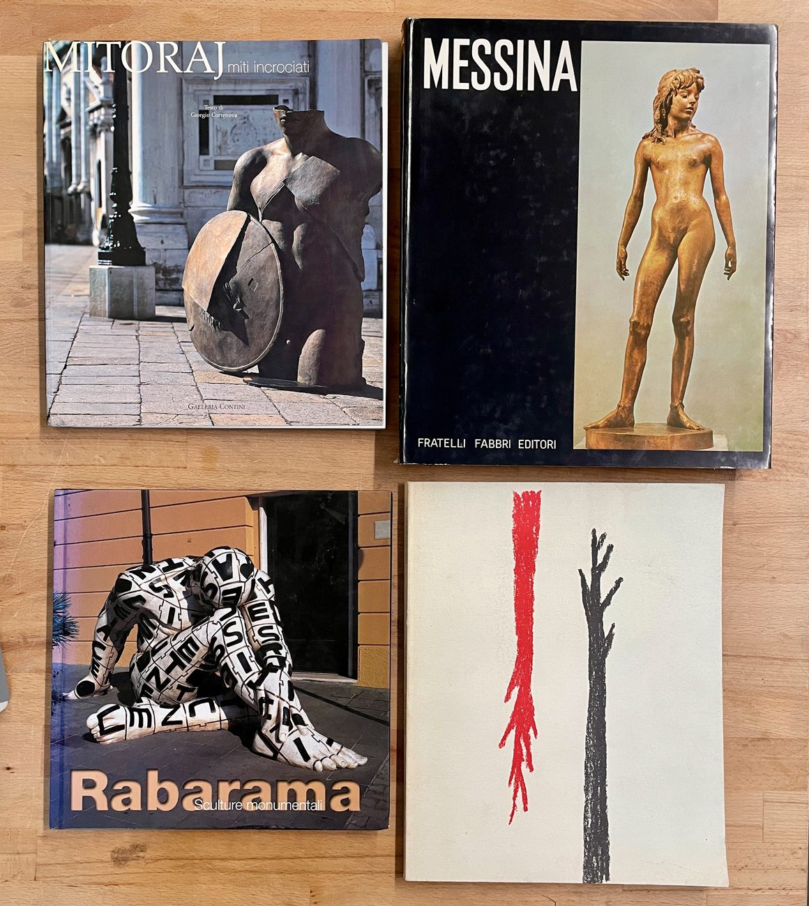 SCULTURA ITALIANA DEL DOPOGUERRA - Lotto unico di 4 cataloghi