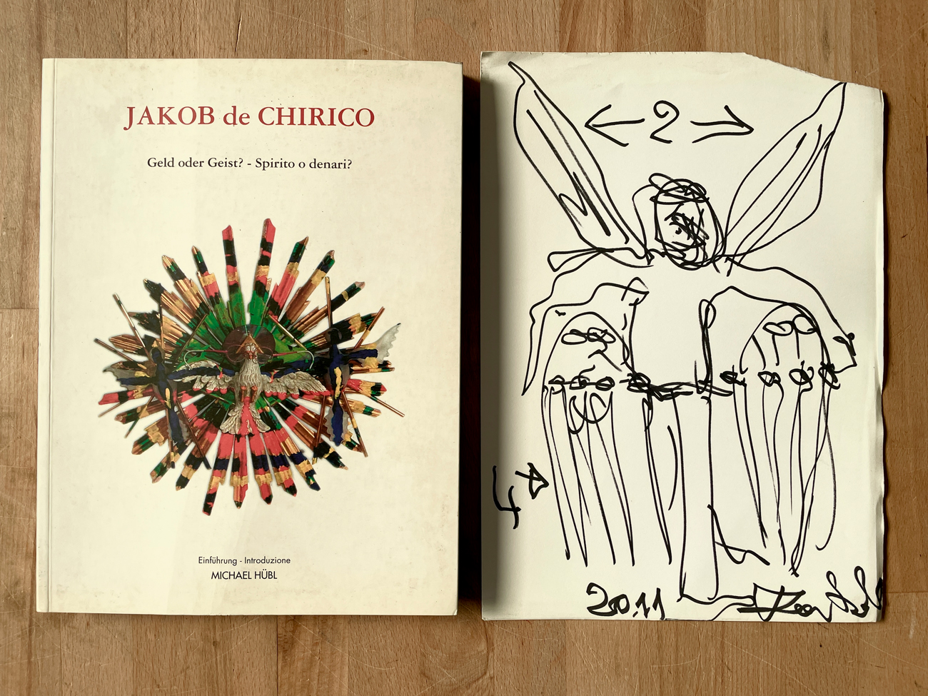 CATALOGHI CON DISEGNO (JAKOB DE CHIRICO) - Jakob de Chirico. Geld oder Geist? Spirito o denari?, 2007