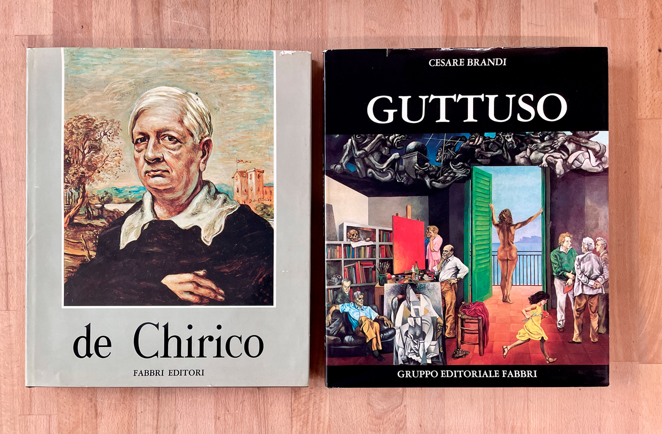 GIORGIO DE CHIRICO E RENATO GUTTUSO - Lotto unico di 2 cataloghi