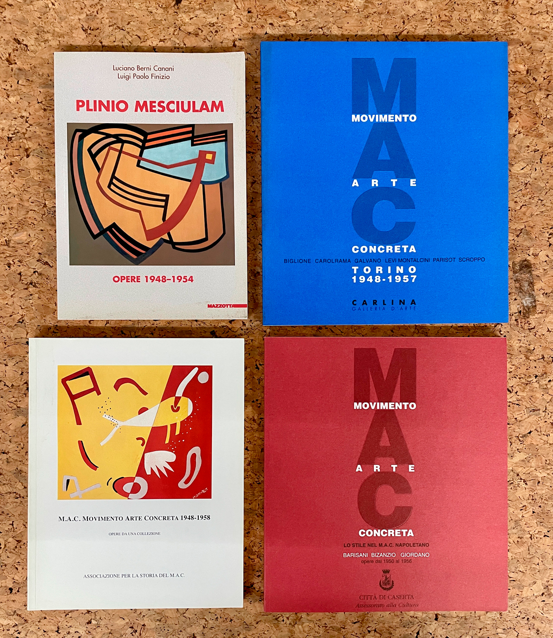 M.A.C. - MOVIMENTO ARTE CONCRETA - Lotto unico di 4 cataloghi