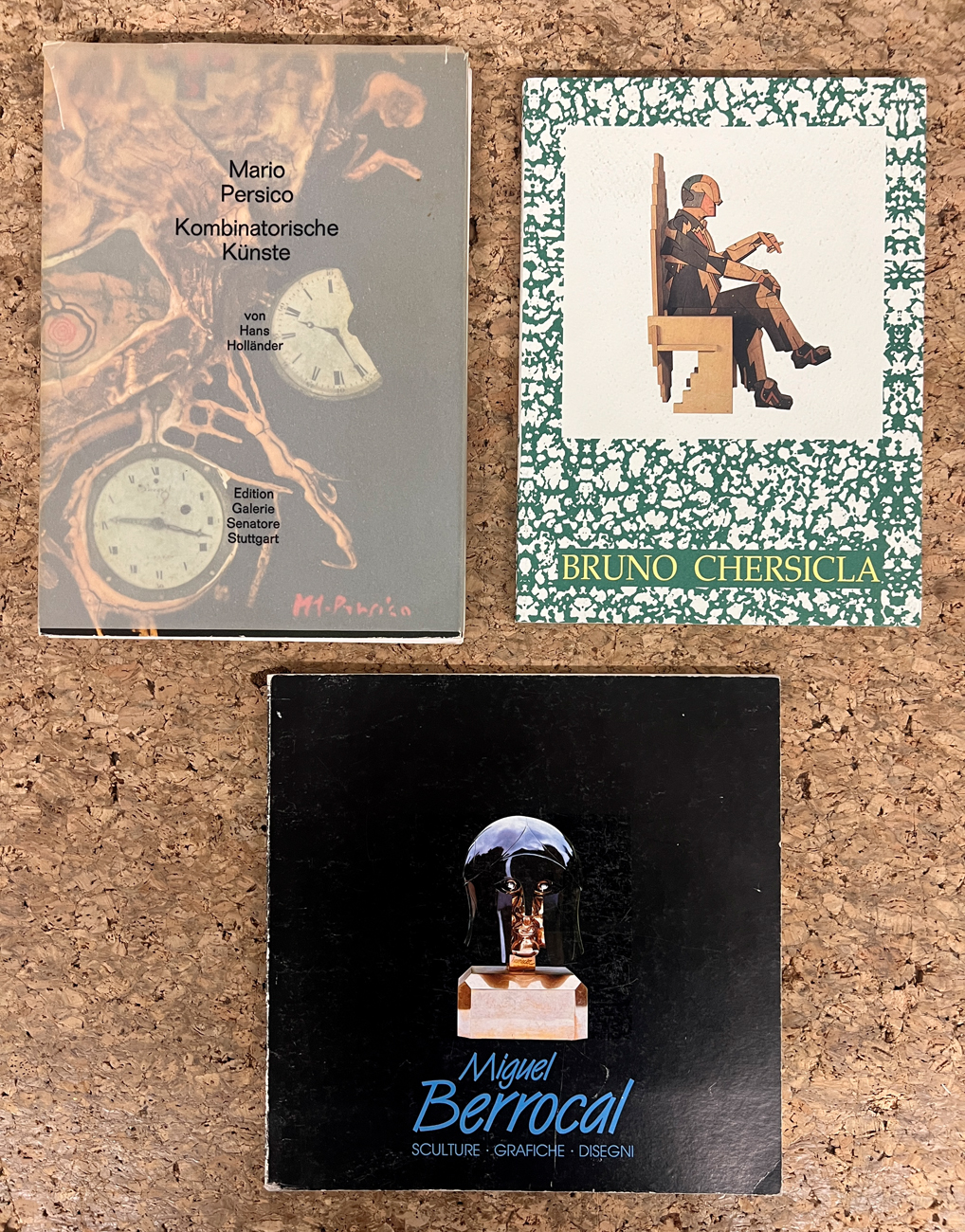 MARIO PERSICO, MIGUEL BERROCAL E BRUNO CHERSICLA - Lotto unico di 3 cataloghi