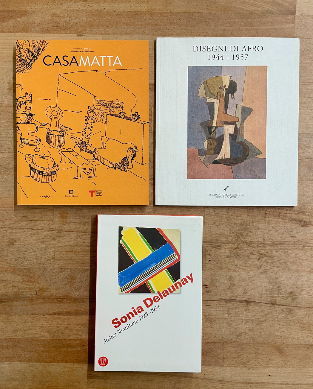 SEBASTIAN MATTA, AFRO E SONIA DELAUNAY - Lotto unico di 3 cataloghi