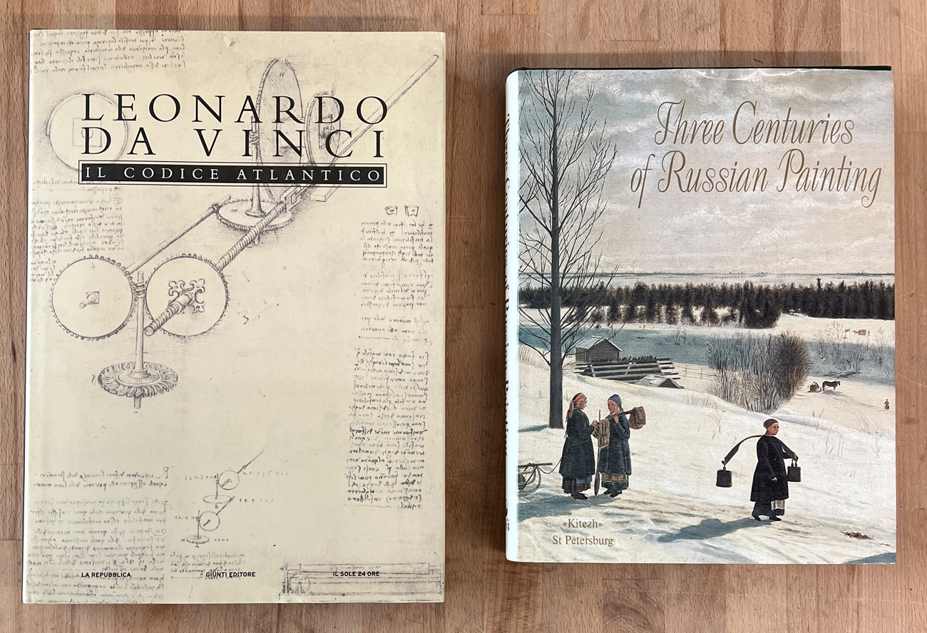 LEONARDO DA VINCI E PITTURA RUSSA - Lotto unico di 2 cataloghi