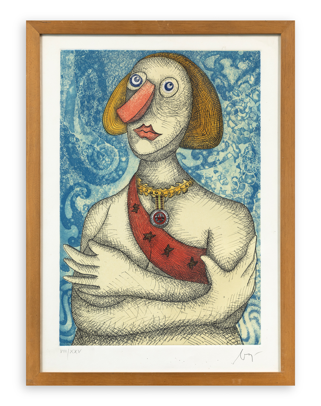 ENRICO BAJ (1924-2003) - Dama decorata, 1979