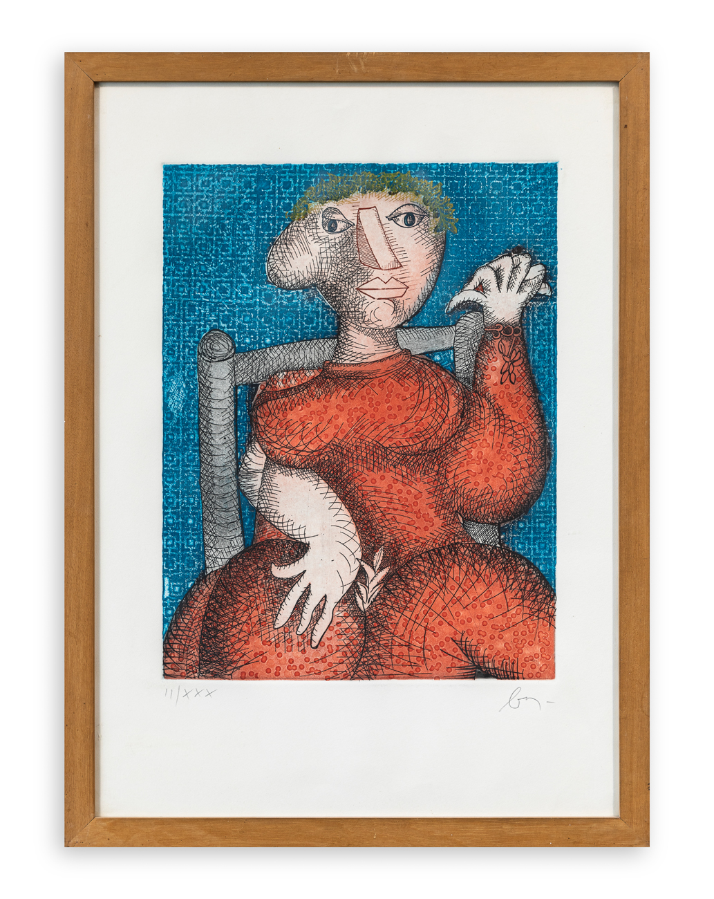 ENRICO BAJ (1924-2003) - Isabelle d'Angoulême, épouse de Jean Sans Terre, 1979