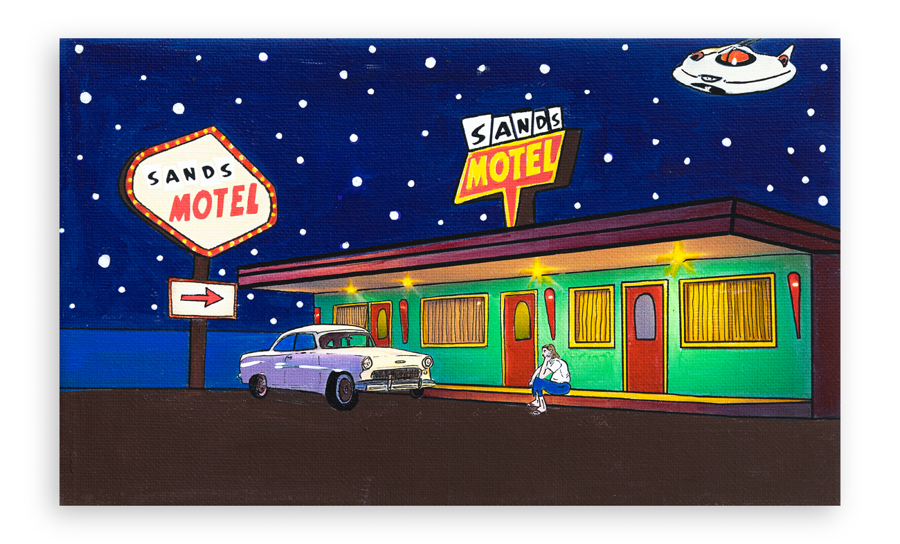 GIANCARLO MONTUSCHI (1952) - Aspettando al hotel sands