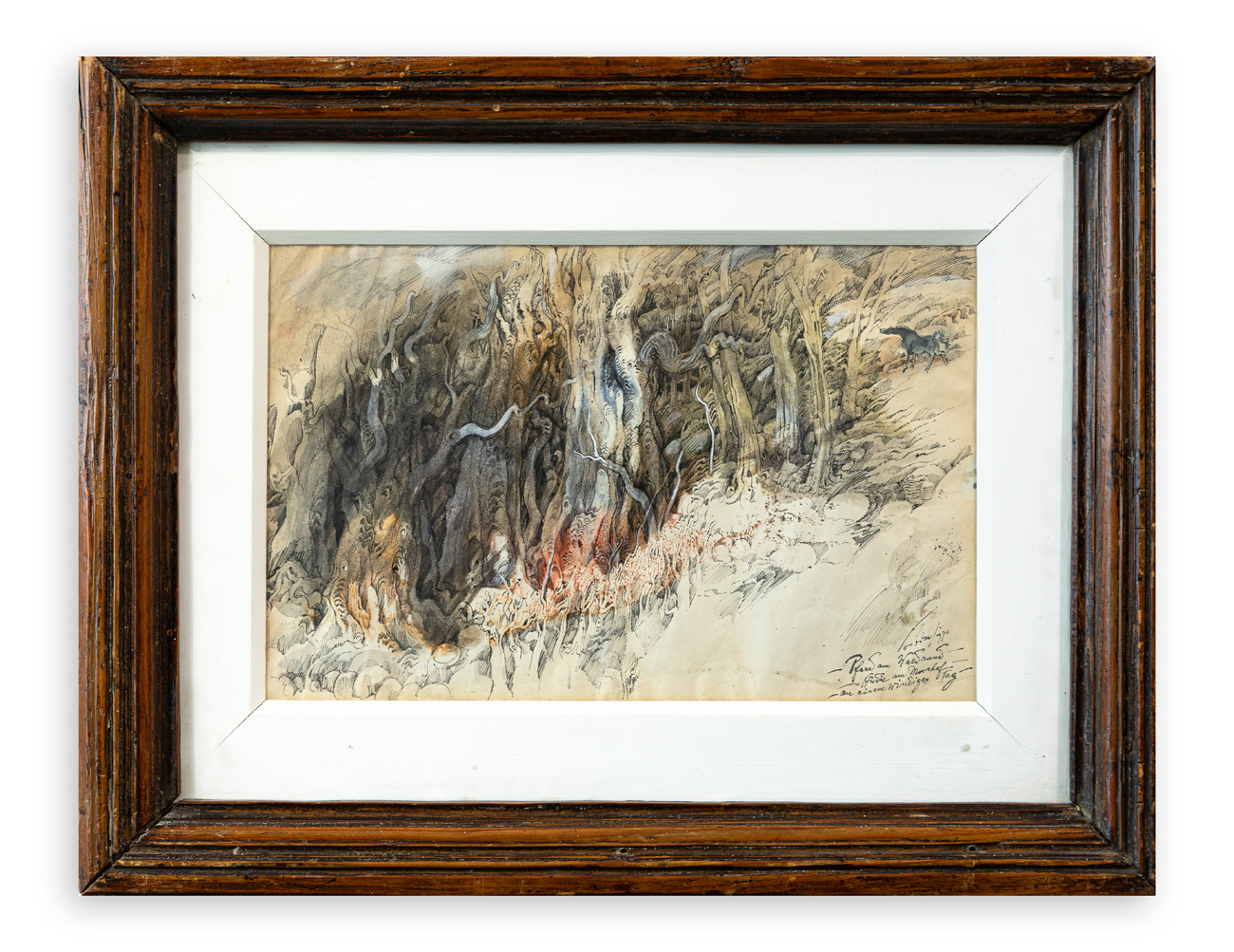 GERHARD SWOBODA (1923-1975) - Pferd am Waldrand, 1970