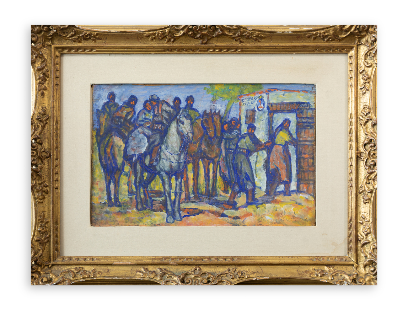 FEDERICO SARTORI (1865-1938) - Casamento en el campo