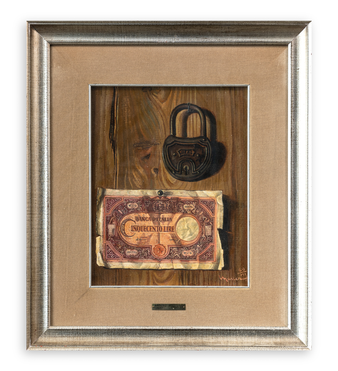 ARTURO MASIERO - Danaro… sicurezza, 1969
