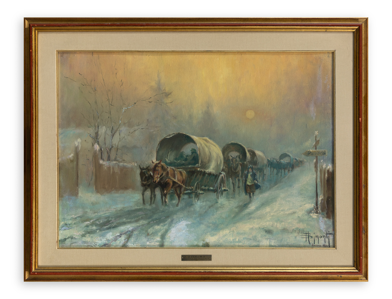 BRUNO AZIMONTI (1909-2002) - La strada per Starobielsk, 1942