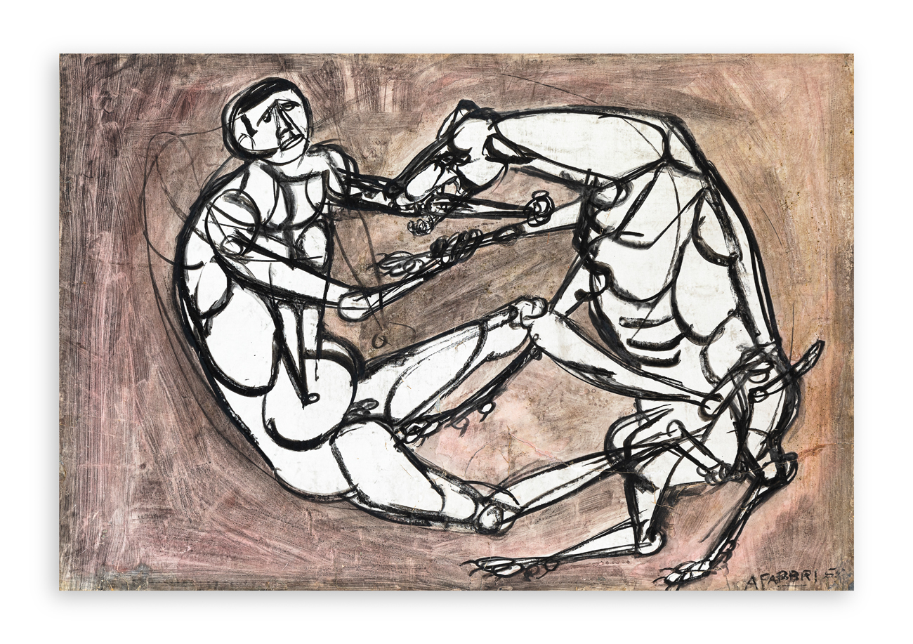 AGENORE FABBRI (1911-1998) - Senza Titolo, 1958