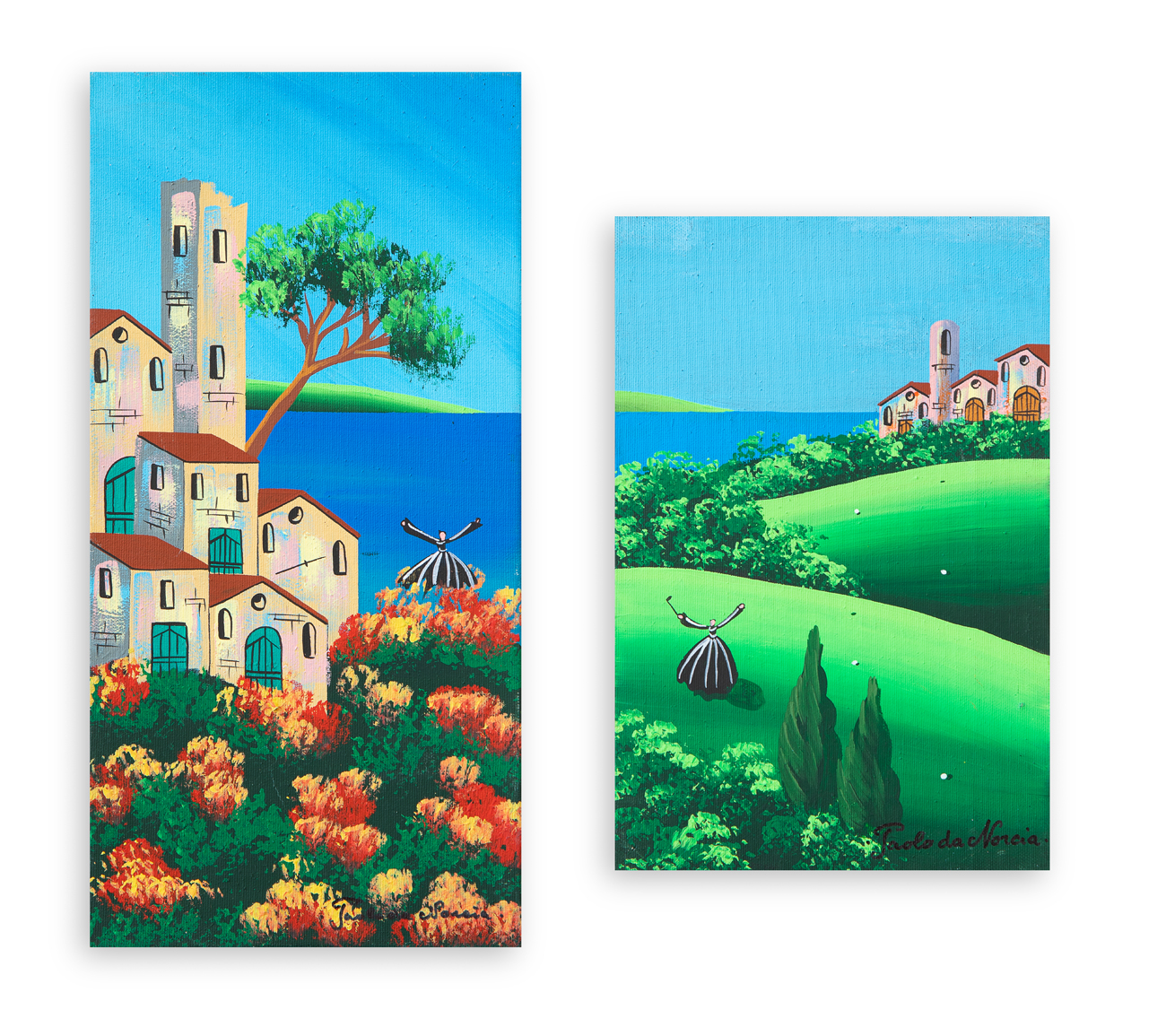 PAOLO DA NORCIA (1953) - Lotto unico composto da 2 opere: