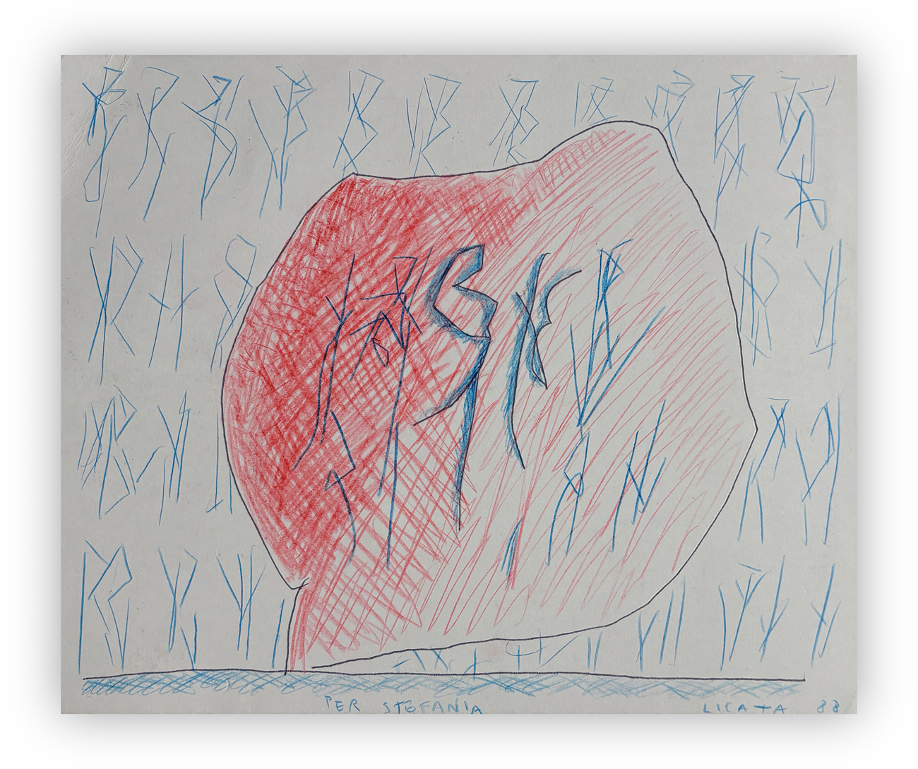 RICCARDO LICATA (1929-2014) - Senza Titolo, 1988