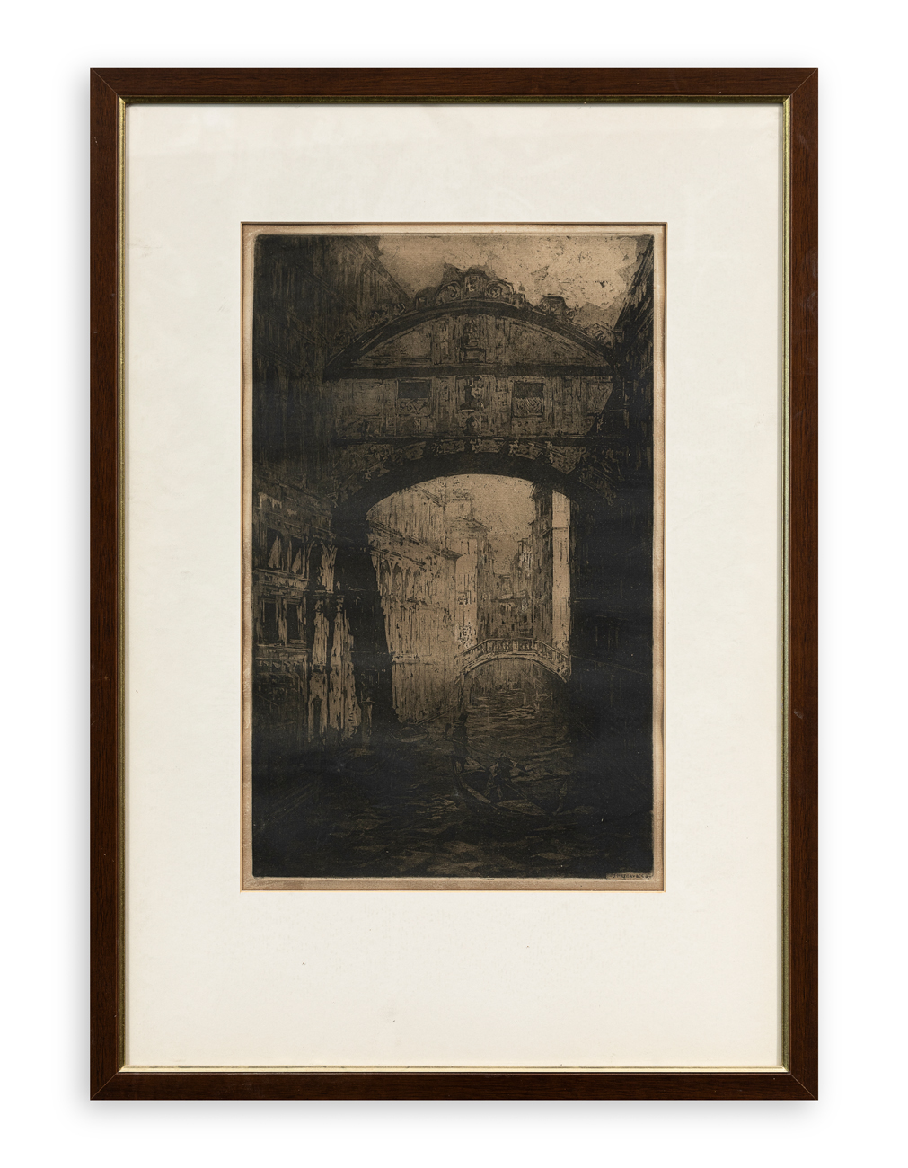 UBALDO MAGNAVACCA (1885-1957)  - Ponte Sospiri a Venezia