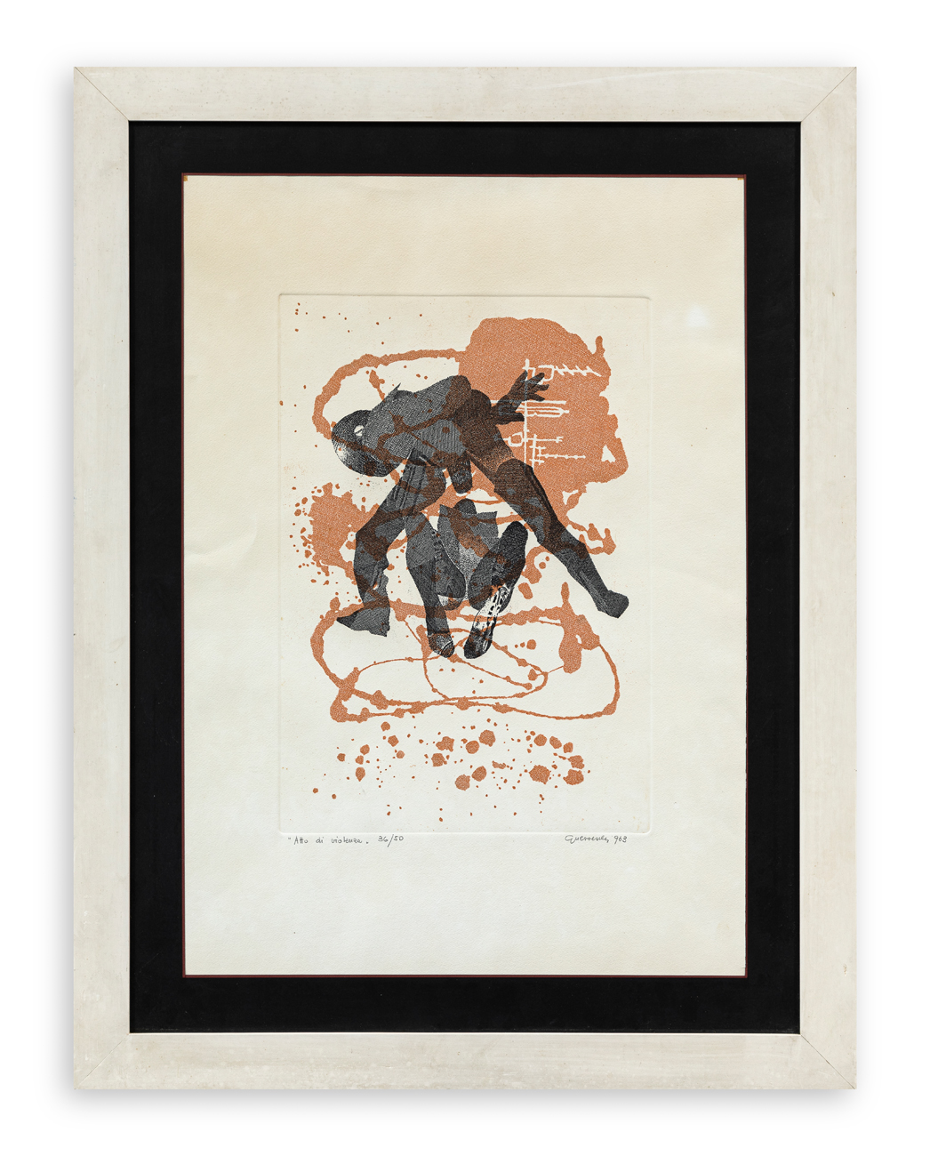 GIUSEPPE GUERRESCHI (1929-1985) - Atto di violenza, 1963