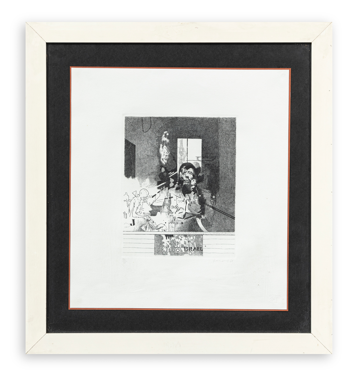 GIANFRANCO FERRONI (1927-2001) - Palestinese ferito, 1968