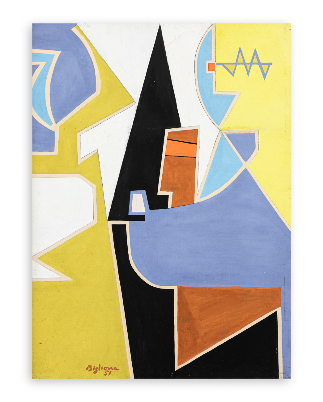 ANNIBALE BIGLIONE (1923-1981) - L'entusiasmo illimitato, 1951