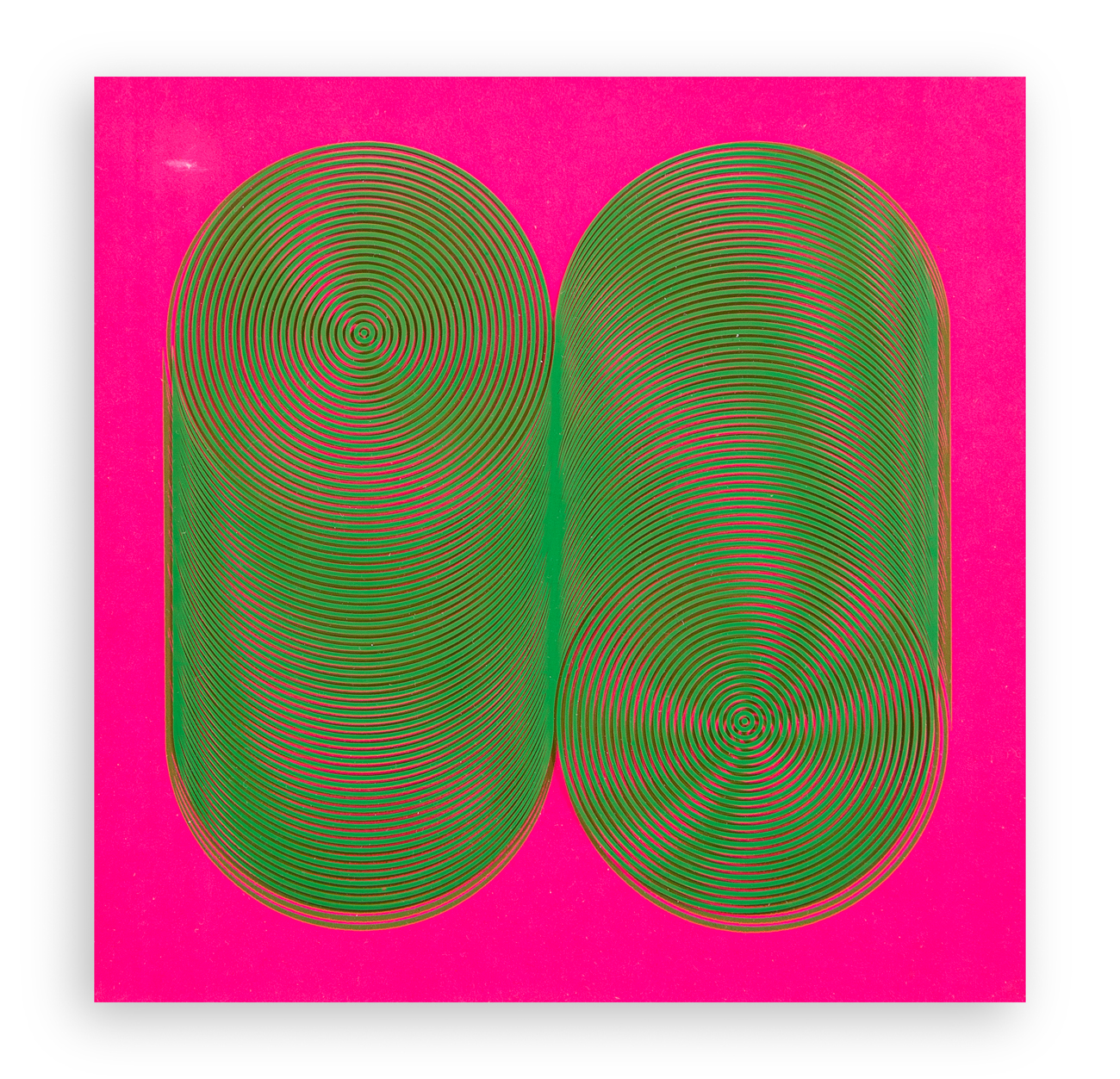 EDOARDO LANDI (1937) - Struttura visuale + influenza cromatica, 1987