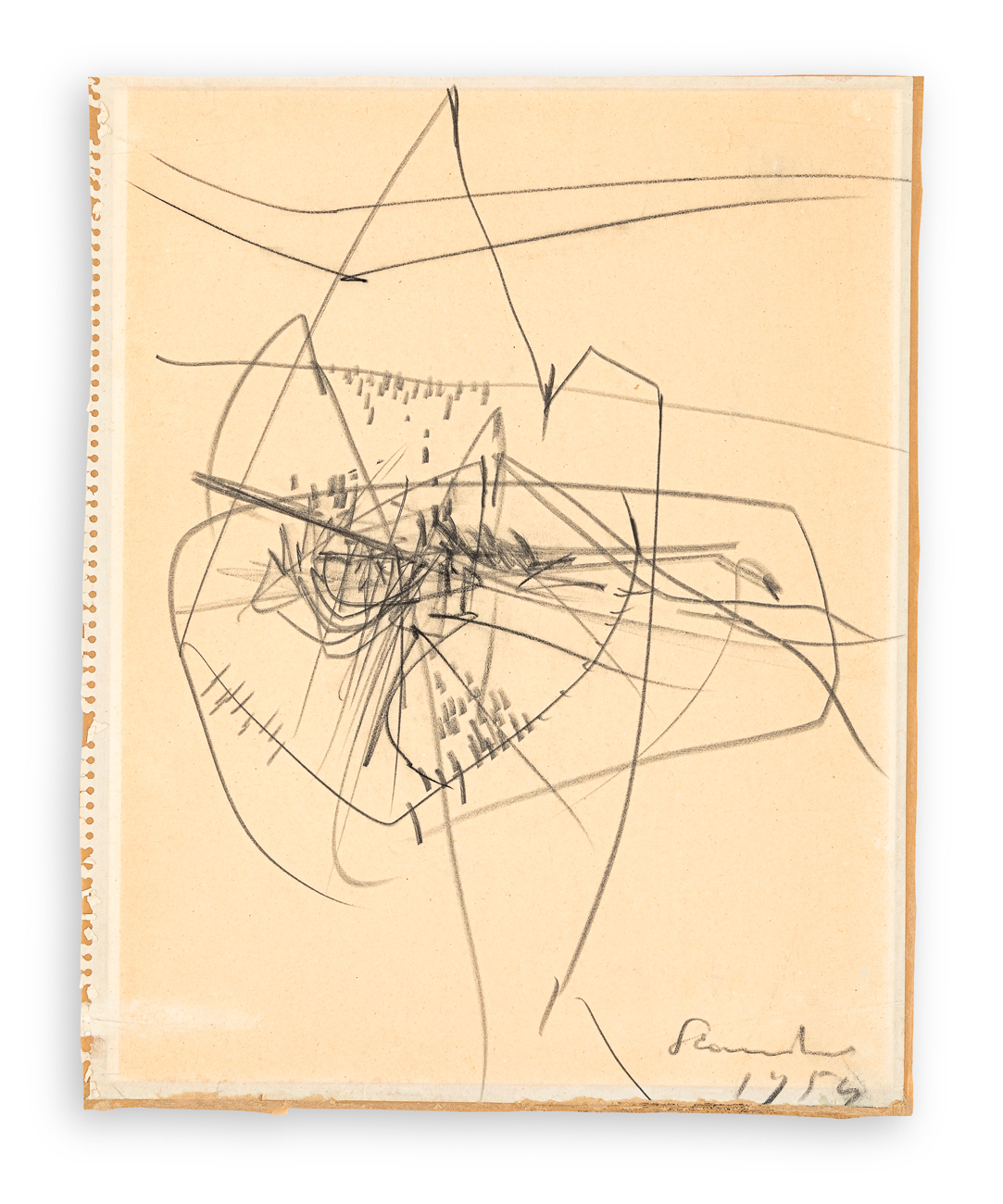 EMILIO SCANAVINO (1922-1986) - Senza Titolo, 1954