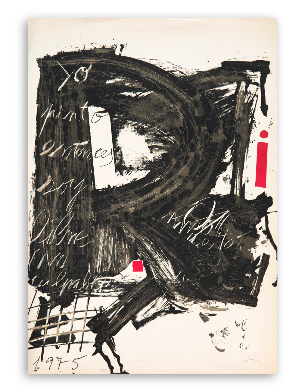 ANTONI TÀPIES (1923-2012) - Poemas para mirar, 1975