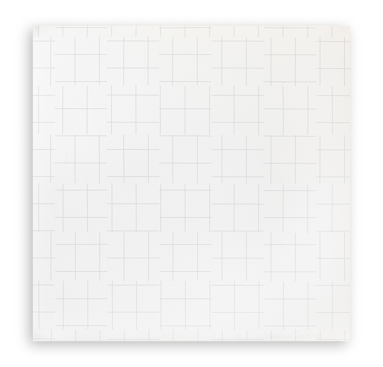 FRANÇOIS MORELLET (1926-2016) - 2 trames de tirets, 1955/1975