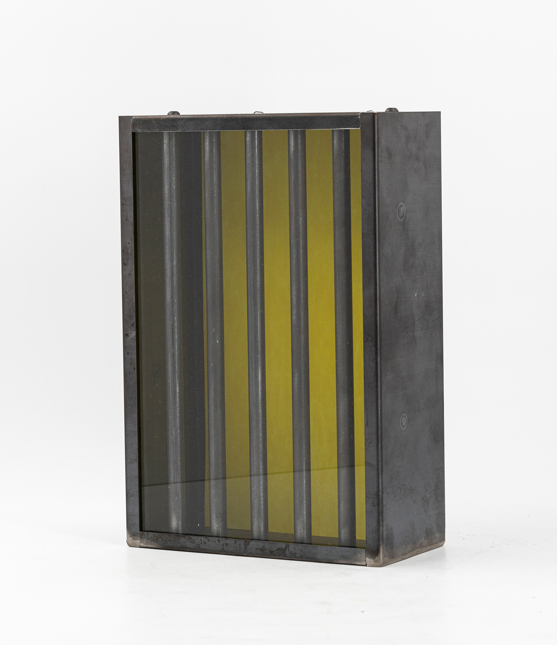JANNIS KOUNELLIS (1936-2017) - S. T. fondo smalto giallo su carta, 2014