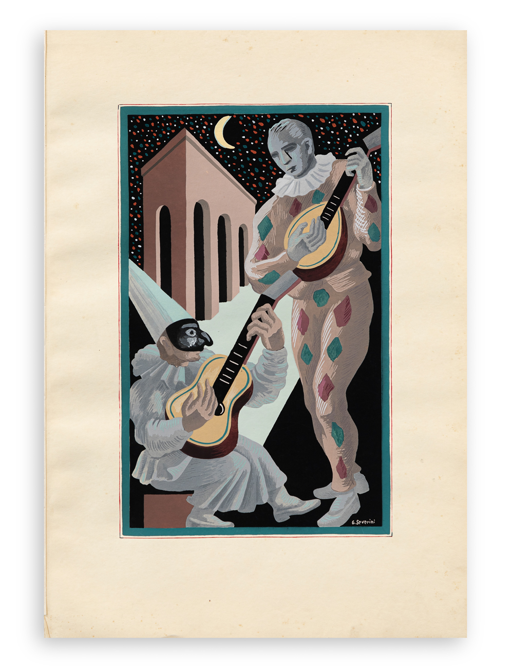 GINO SEVERINI (1883-1966) - Serenade à la lune, 1930