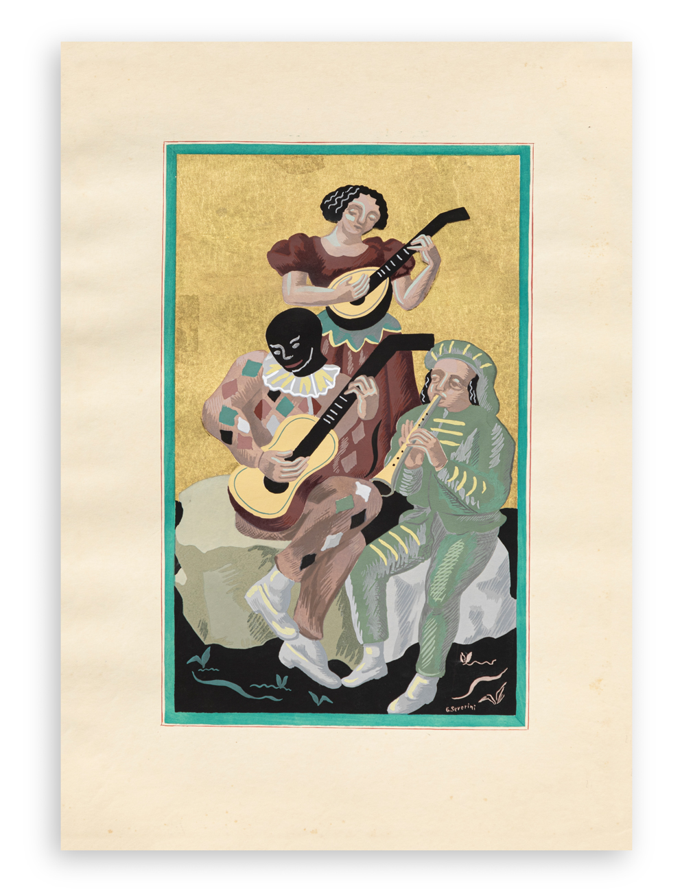 GINO SEVERINI (1883-1966) - Le concert, 1930