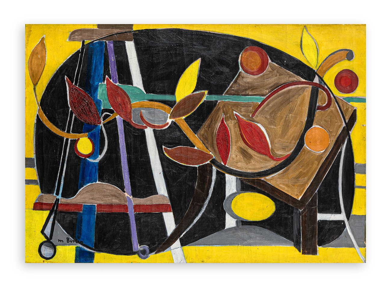 MARCEL BURTIN (1902-1979) - Natura morta astratta, 1959-1960