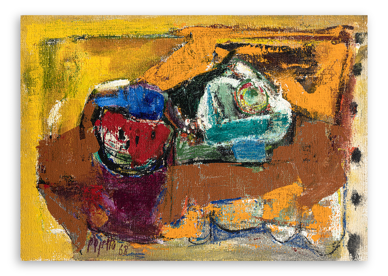GUIDO PAJETTA (1898-1987) - Composizione con anguria, 1968