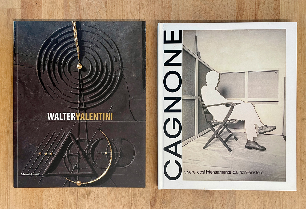 ANGELO CAGNONE E WALTER VALENTINI - Lotto unico di 2 cataloghi, di cui uno autografato
