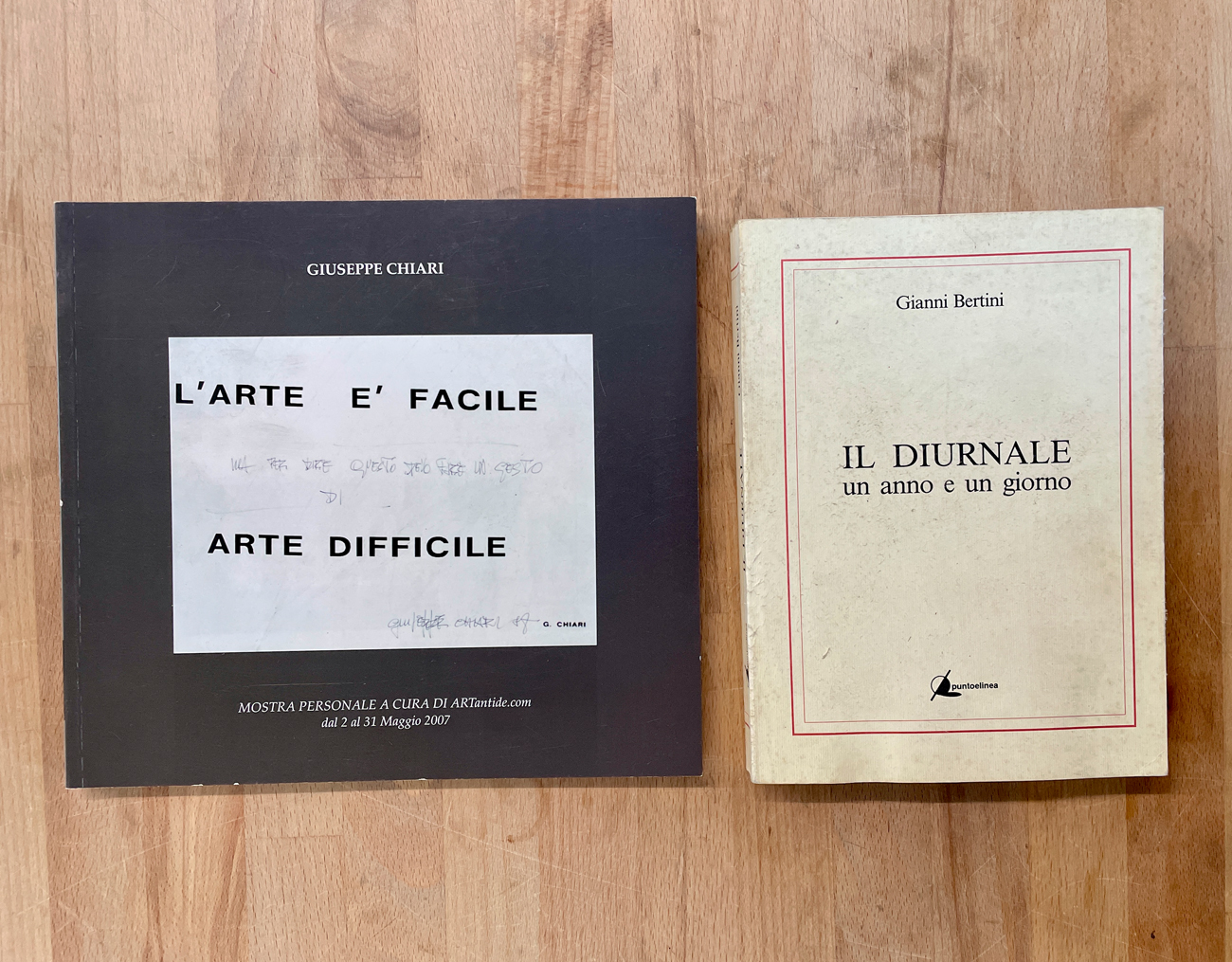 GIANNI BERTINI E GIUSEPPE CHIARI - Lotto unico di 2 cataloghi