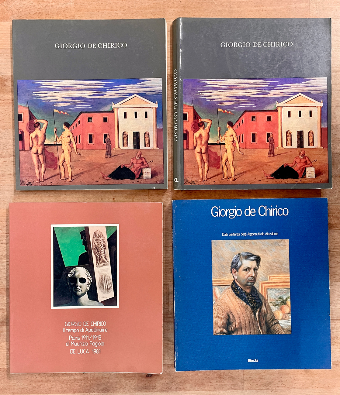 GIORGIO DE CHIRICO - Lotto unico di 4 cataloghi