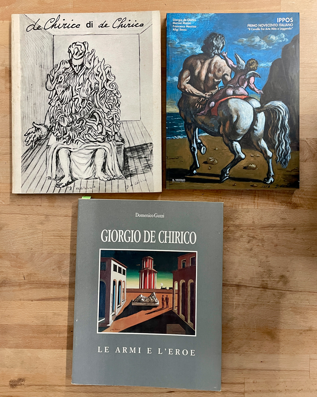GIORGIO DE CHIRICO - Lotto unico di 3 cataloghi