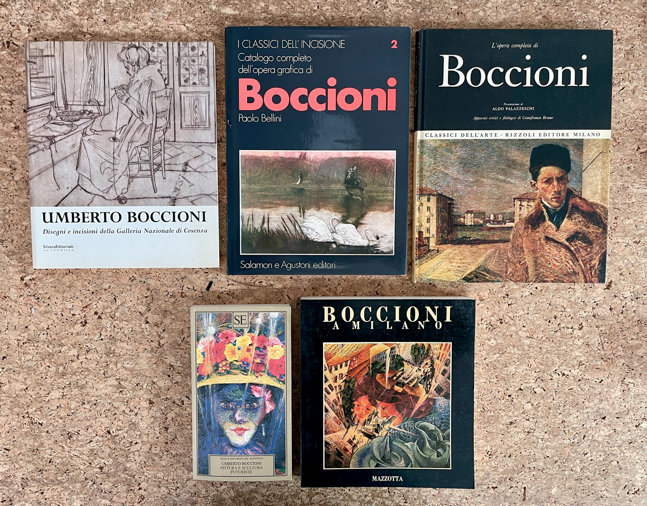 UMBERTO BOCCIONI - Lotto unico di 5 cataloghi