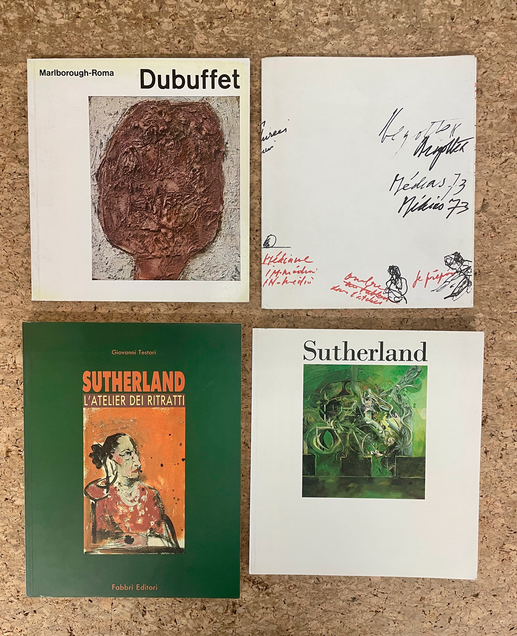 GRAHAM SUTHERLAND E JEAN DUBUFFET  - Lotto unico di 4 cataloghi
