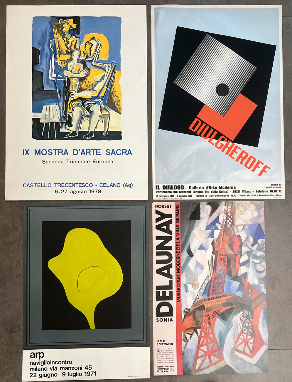 LOCANDINE D'ARTE - Lotto unico composto da numerose locandine