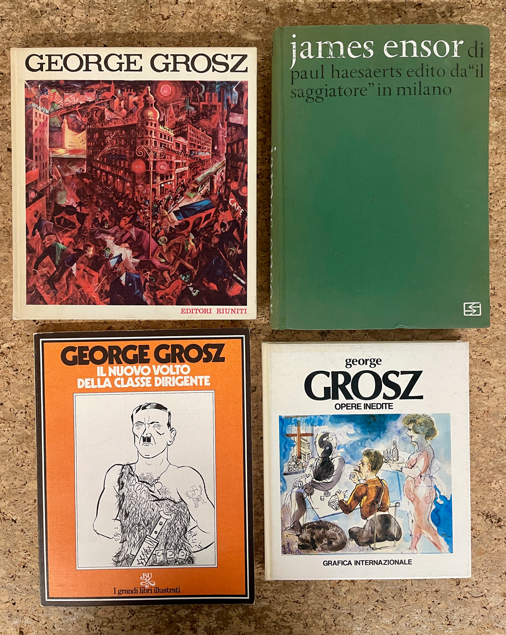 GEORGE GROSZ E JAMES ENSOR - Lotto unico di 4 cataloghi