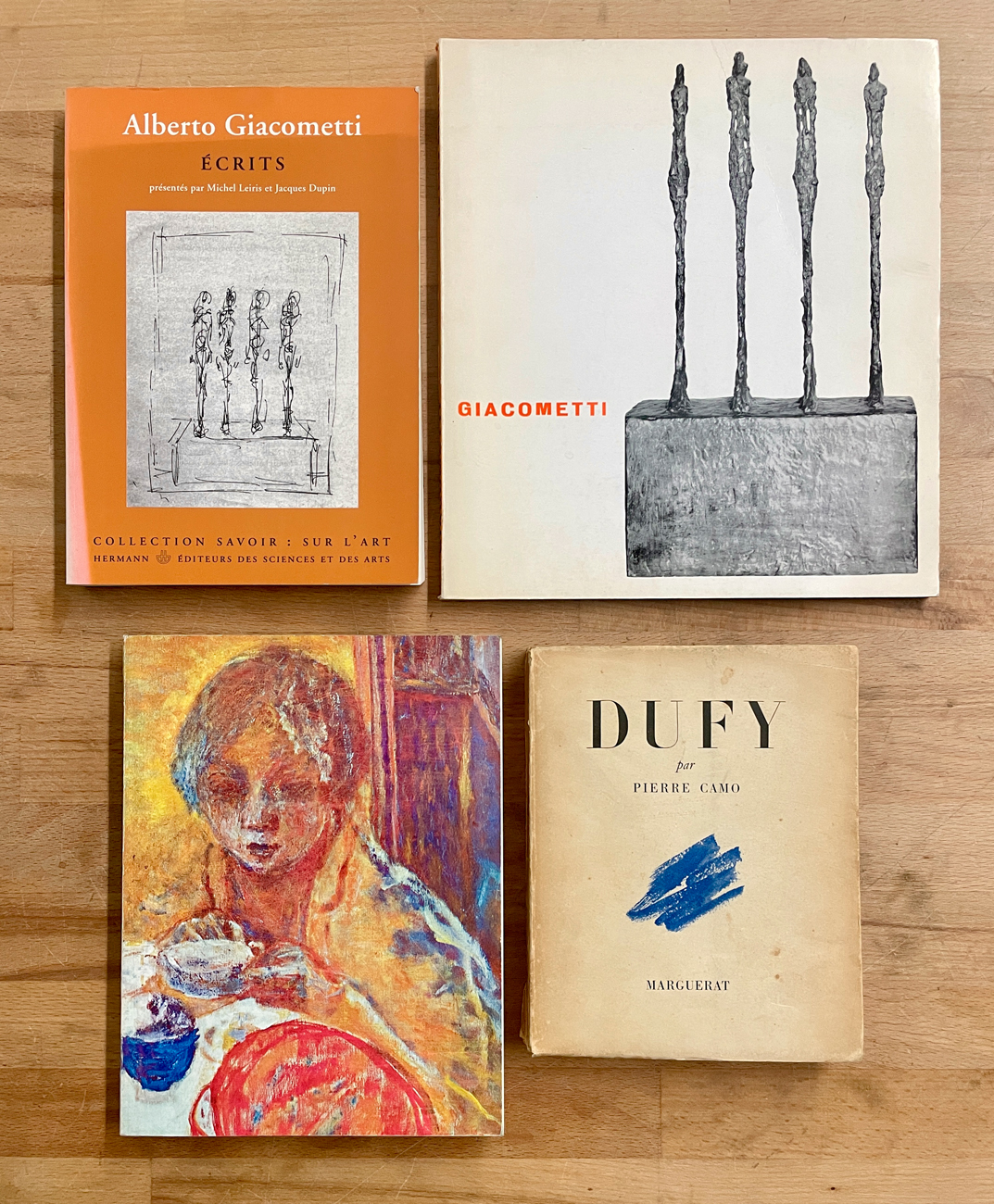 ALBERTO GIACOMETTI, PIERRE BONNARD E  RAOUL DUFY - Lotto unico di 4 cataloghi
