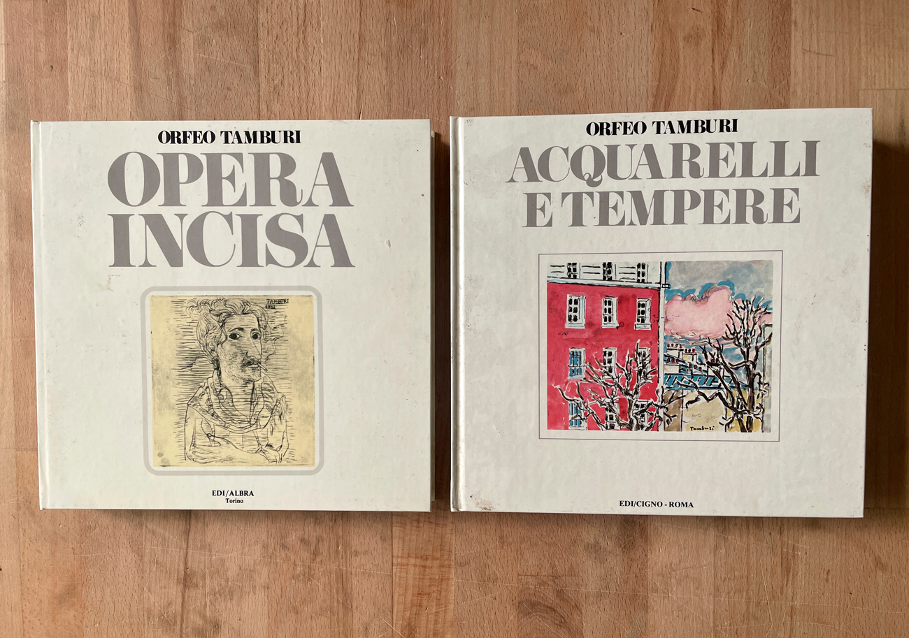 ORFEO TAMBURI - Lotto unico di 2 cataloghi
