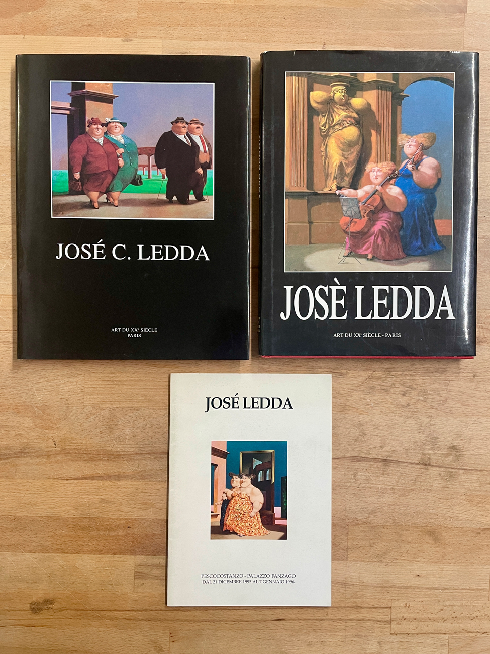 JOSÉ LEDDA - Lotto unico di 3 cataloghi