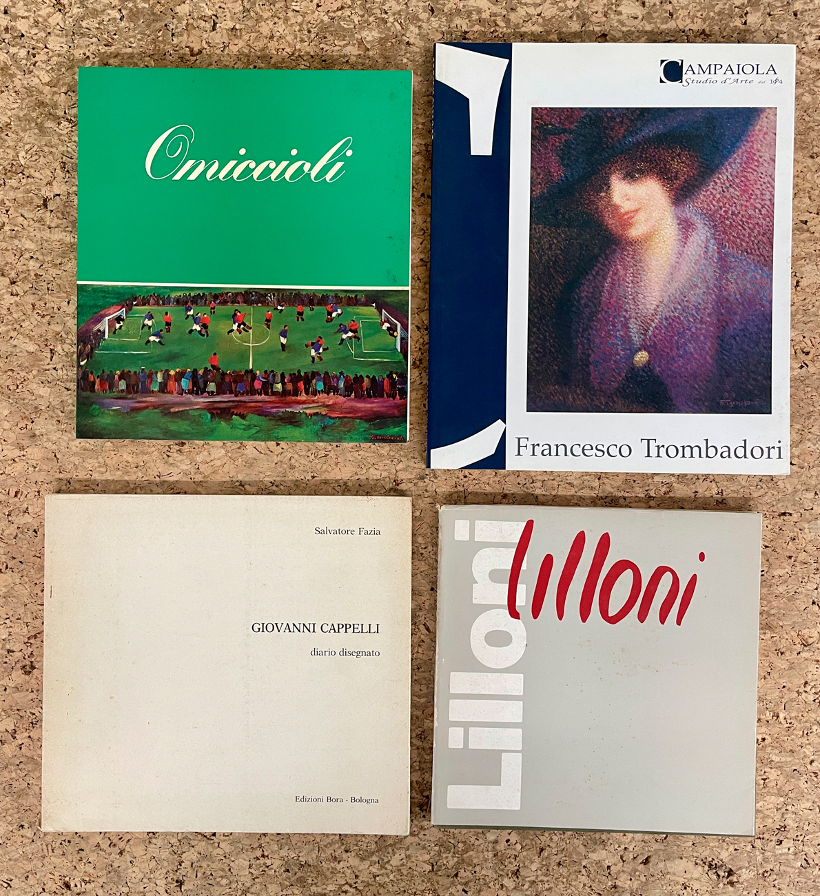 FIGURAZIONE ITALIANA (OMICCIOLI, TROMBABORI, LILLONI, CAPPELLI) - Lotto unico di 4 cataloghi