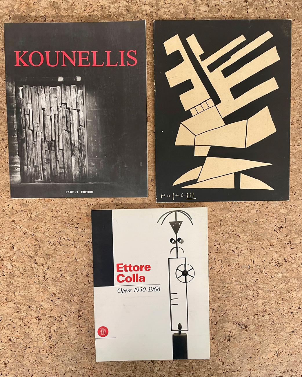 JANNIS KOUNELLIS, ETTORE COLLA E ALBERTO MAGNELLI - Lotto unico di 3 cataloghi
