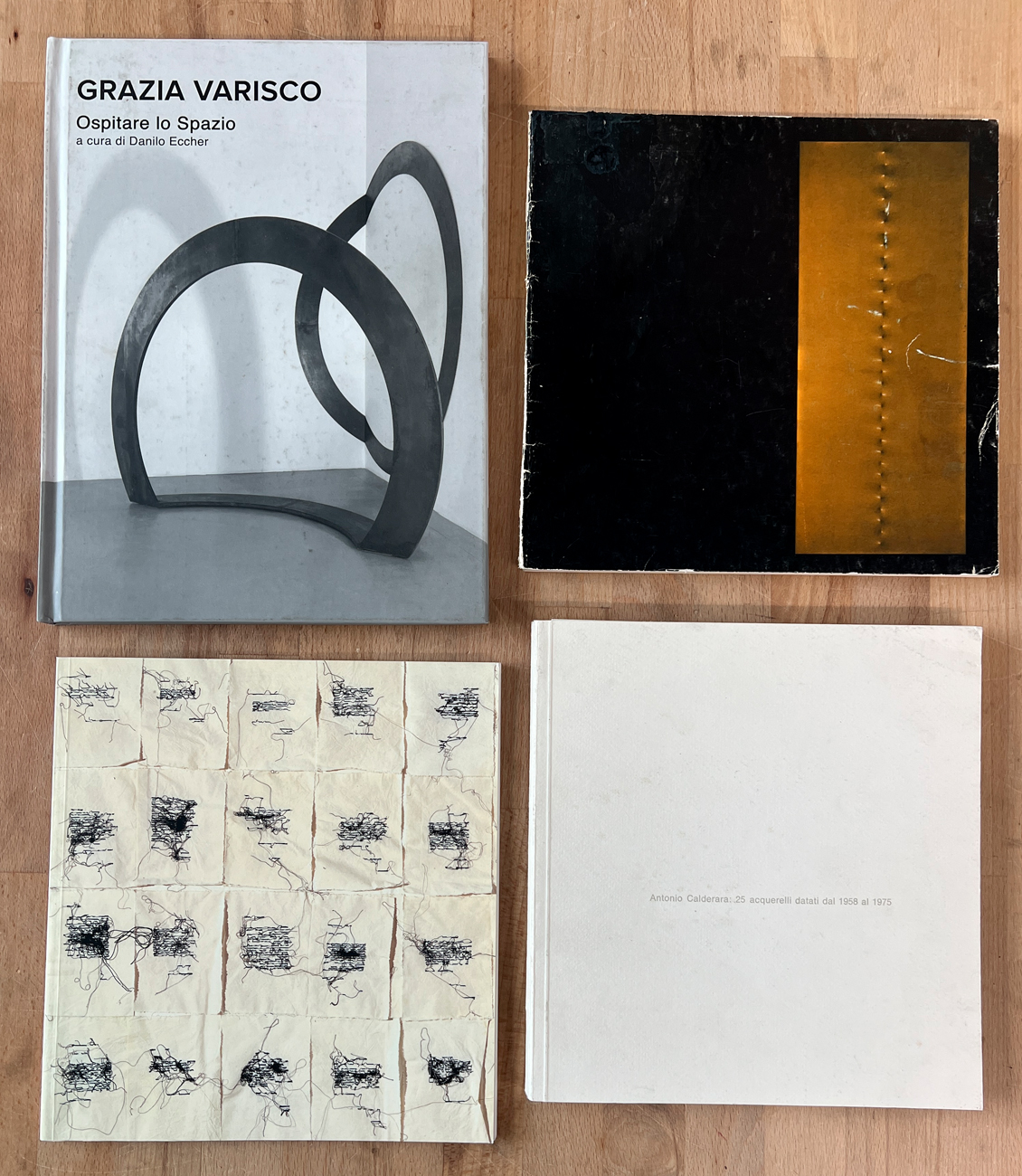 ARTE ITALIANA DEL DOPOGUERRA (CALDERARA, LAI, CASTELLANI E VARISCO) - Lotto unico di 4 cataloghi