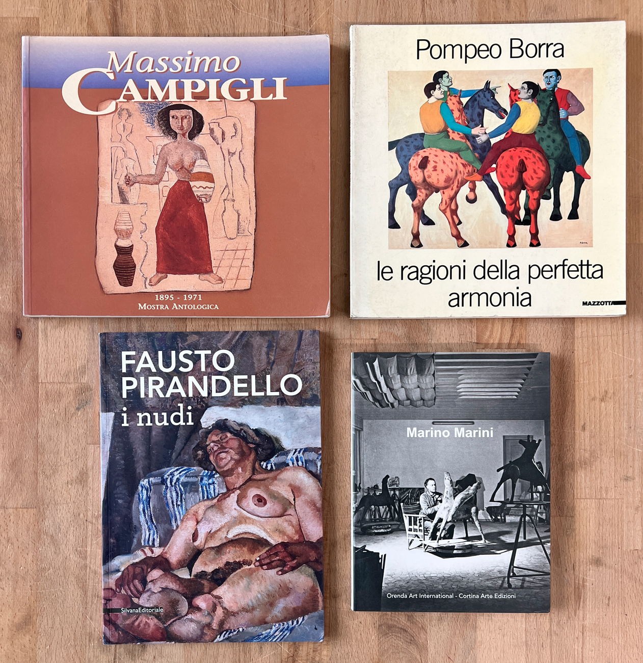 ARTE FIGURATIVA ITALIANA DEL XX SECOLO - Lotto unico di 4 cataloghi