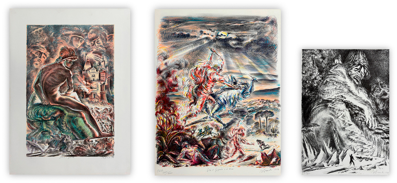 ANDREA GRANCHI (1947) - Lotto unico di 3 litografie