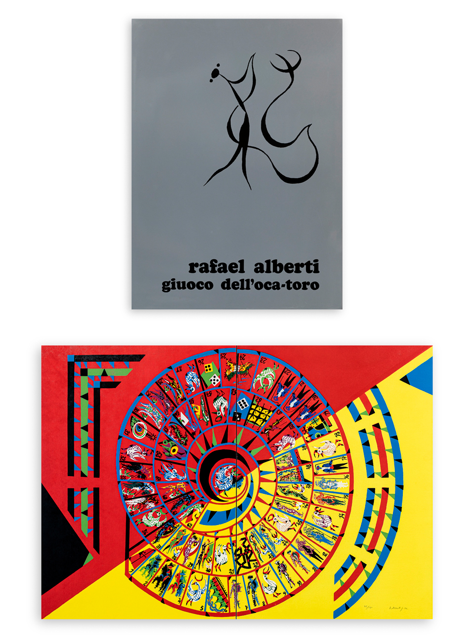 RAFAEL ALBERTI (1902-1999) - Il giuoco dell'oca-toro, 1972